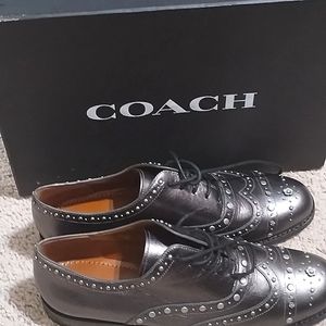 Coach shoes size 9 good for 8.5 Brand New they're Gunmetal Gun is the color
